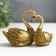 Souvenir Polystone "2 Swan" for bronze mix 6x4x9cm