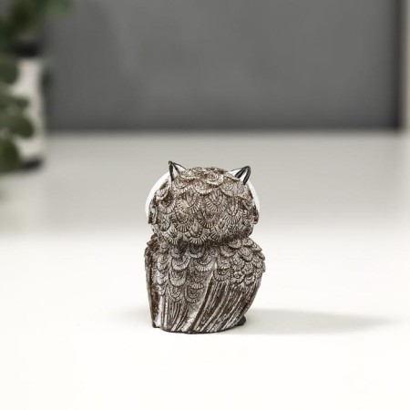 Souvenir Polystone "Owl with golden eyes" MIX 5.5x4.5x3 cm-4