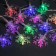 Garland "thread" 3 m with nozzles "Big Snowflakes", IP20, transparent thread, 20 LED, glow of multi (RG/RB), blinking, USB