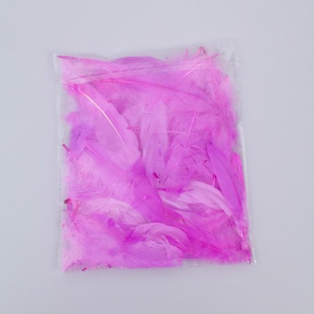 Filler of feathers for balls and gifts, light purple, 10-12 cm 8 g-3