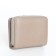 Women's wallet on the button, gray color