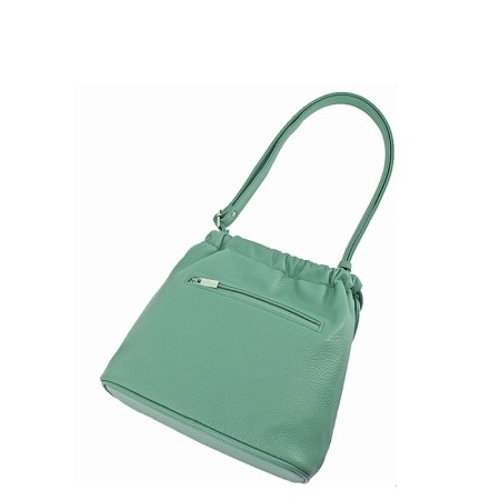 Women's bag B2739-18110, Emerald color, artificial leather, 25x8x23 cm-1