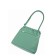 Women's bag B2739-18110, Emerald color, artificial leather, 25x8x23 cm
