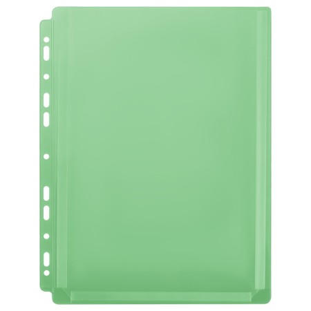 A4.180 μm, calligrata top, PVC, with extension, matte, vertical, 5 pieces, green-1