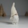 Suvenir Polystone "Santa Claus in a white knitted cap, with a silver star" 5x3.5x13 cm 10326