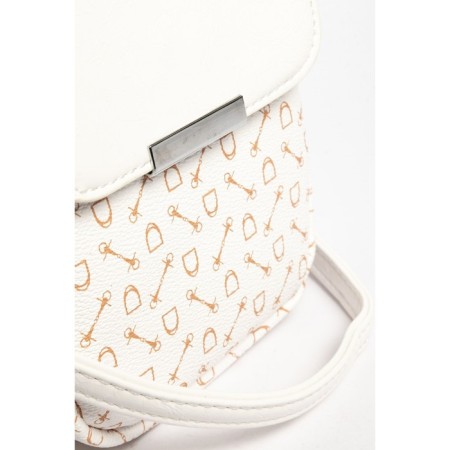 Cross-Body Bag, eco-leather, Ludor white, 12x5x19 cm-3