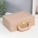 Casket to the leatherette to decorating the suitcase "Large cell" beige 9x25x17 cm