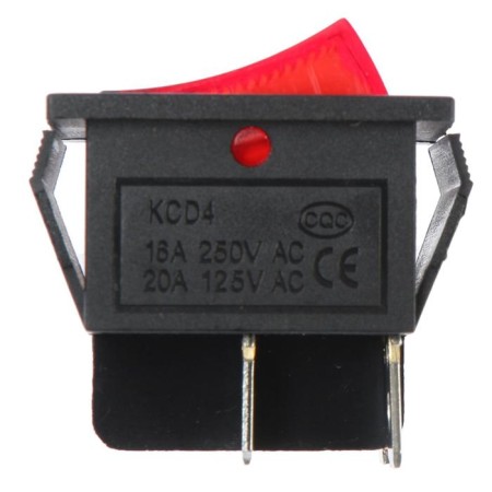 Key switch with backlighting is single, red-2