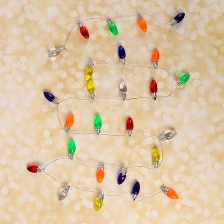 Miniature puppet "garland - icicle" length 1 meter, toy: 2.5 × 0.8 cm, mix color-3