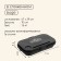 Folding basket for picnic, 47x26x24 cm, table 45x29x17 cm, black color