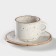 Coffee steam porcelain Punto Bianca: a cup 80 ml, a saucer d = 6 cm