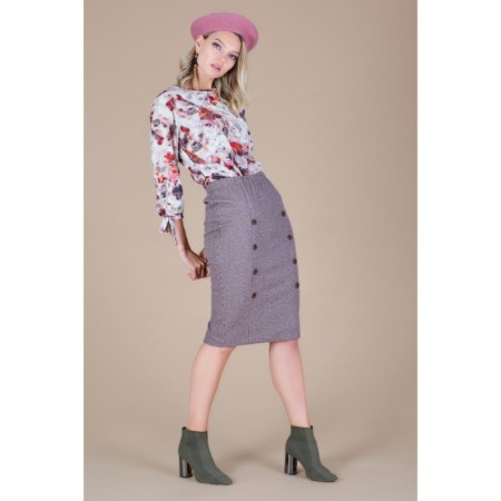 Female skirt, size 44, beige color