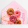 Money envelope "Happy Birthday", donuts, glitter, 16.5 x 8 cm