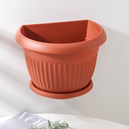 Pot with the pallet wall -mounted "Libya", 4.6 liters, the color of the terracotta-1