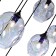 Suspended chandelier ST LUCE. SL1188.403.09. Idesia. 9x40 W, E14/E27, 87x87 cm, black color