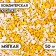 Confectionery sprinkling with the soft center "Assorted" gold, white, 50 g