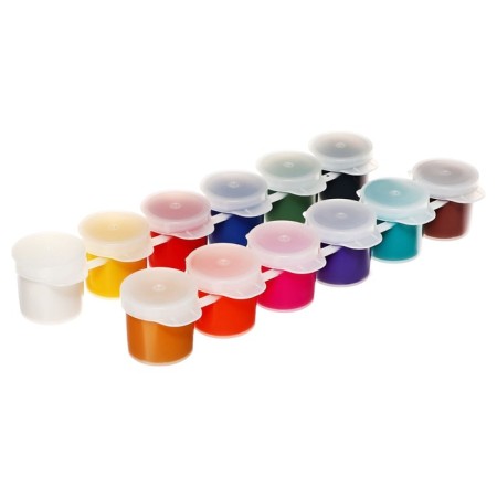 Gouache 12 colors x 15 ml Erichkrause, matte -colored Extra saturated colors, economical packaging-6