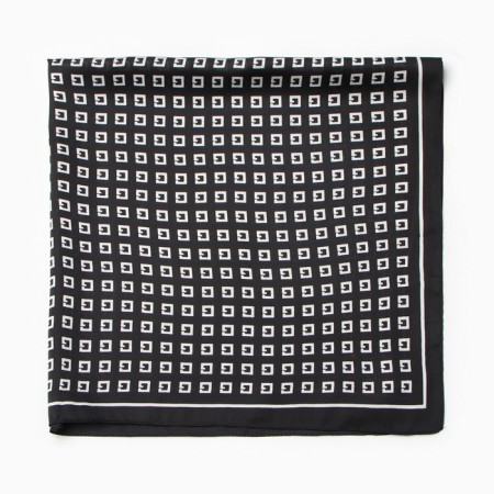 Women's scarf minku 70*70 cm, black-2