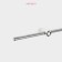 Railing 60 cm, d = 1 cm, with a set for installation, chrome color