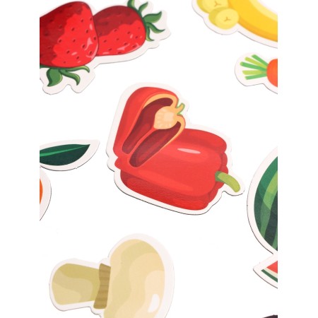 Magnetic gaming set "Fruit-vegetable", 41 element-4