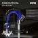 Kitchen mixer Zein Z2105, two -wound, silicone spout, blue/chrome