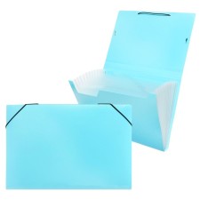 Folder Carder Calligrata watercolor 13 department. A4 plastic 0.7mm turquoise, black resident