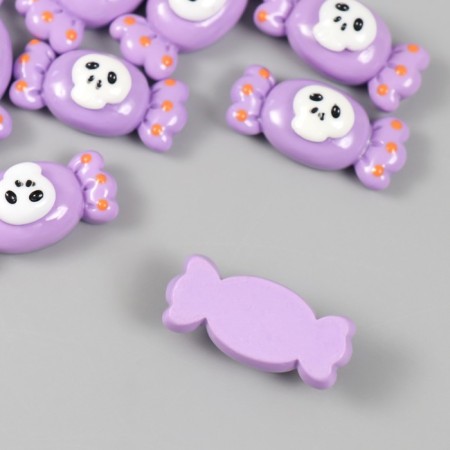 Decor for creativity Plastic "Candy with Skull" 1.4x2.8x1 cm-1