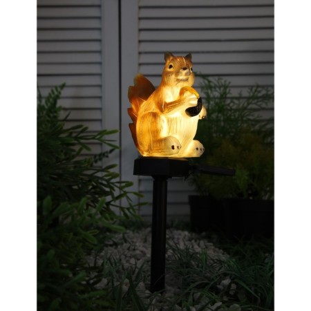 Garden lamp on a sunny battery "Squirrel with a nut", 41 cm, 1 LED, glow warm white