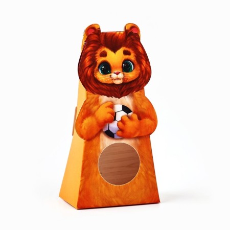 Folding box with the window "Lion", 6 x 12.9 x 3.5 cm