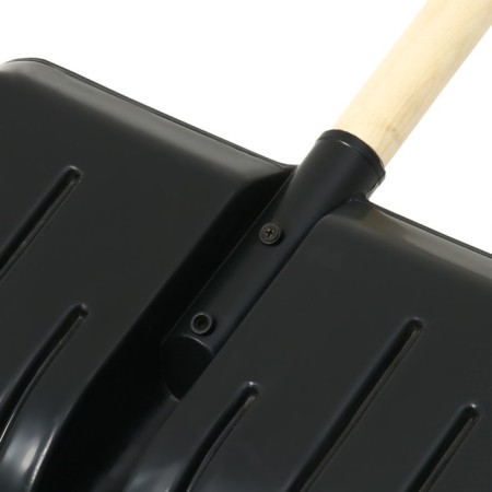 Snow cleaning shovel, plastic bucket 410 × 440 mm, galvanized bar, wooden pound, "blizzard"-8