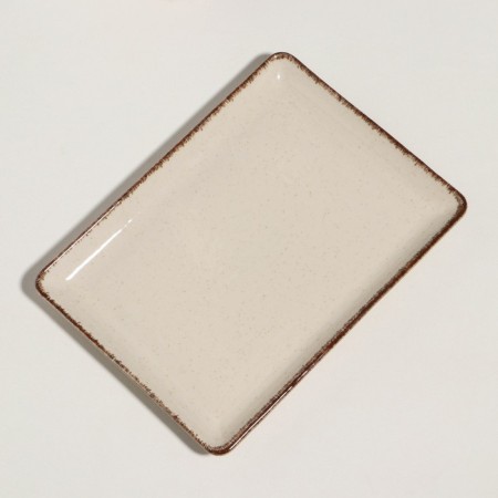 Pearl dish, 23 × 17cm, beige, porcelain-1