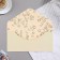 Money envelope "Happy Birthday!" Soft touch, embossing, beige, 9x19 cm