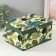 Casket for needlework "Tropical leaves on green" 19x26x14.5 cm
