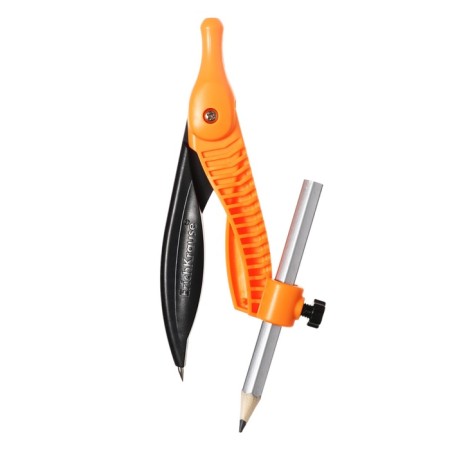 Circular plastic Erichkrause "Accent", 122mm, with a pencil, pencil case, mix-2