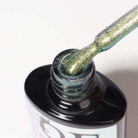 Gel nail polish, Chameleon, 3 phase, 8ml, Led/UV, green/yellow color (01)-6