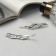 Invisibility for hair "Annabell" (set 2 pcs) wave, 6.5 cm, silver
