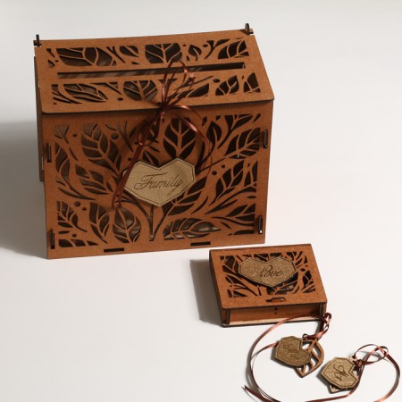 Wedding set "stylish", oak, 3pcs, MDF