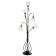 Taleser "Bell" 5he27 15W black 51x28x160 cm