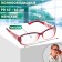 Finished glasses east 6621, burgundy color, -4