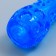 A toy-stick made of thermoplastic rubber with a drowned squeak, blue