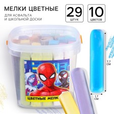 A set of colored crayons of spider-man, 10 colors, 29 pieces