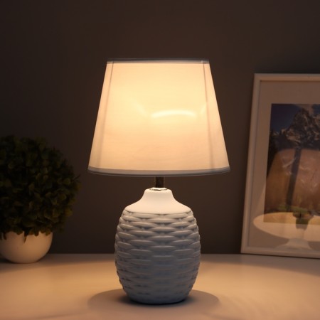 Table lamp "Weaving" 1x40W E14 Blue 19.5x19.5x35.5cm-1