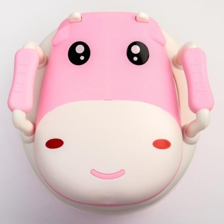 Pot children's "Hippo", white/pink color-8