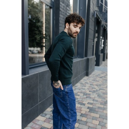 Jumper male ise, size 58, emerald color-9