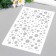 Plastic stencil "Different circles" 24x16 cm