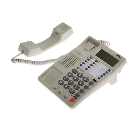 The phone Ritmix RT-495, Caller ID, single-button set, room memory, speaker, white-1