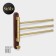 Holder for towels Stölz Hölzern Premiere, walnut wood, aluminum, brown color