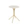 Journal table, 410x410x515, gold/concrete Hafit