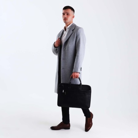 Male bag, black color-5