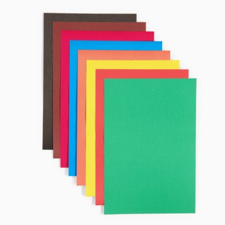 Cardboard color, A4, 8 sheets, 8 colors, non -unilateral, in a folder, 220 g/m², cars-2